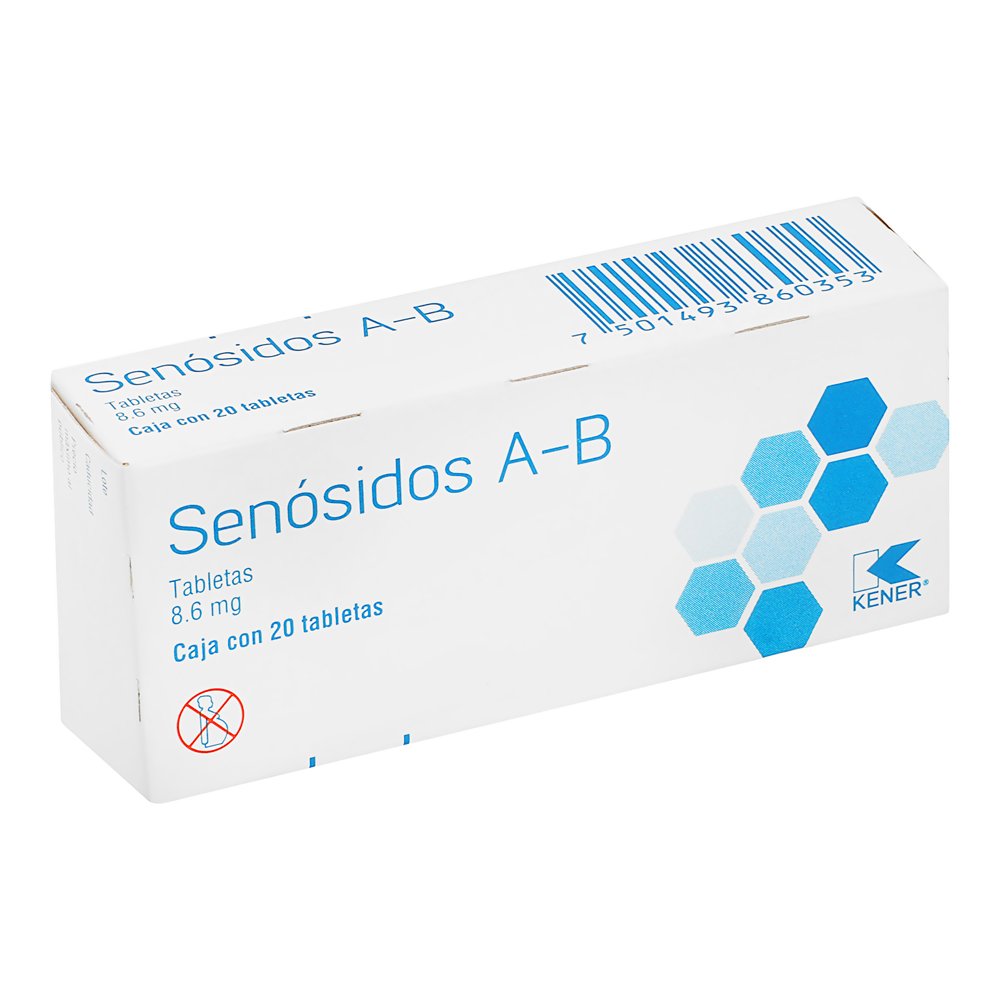 Senósidos A-B 8.6MG Caja Con 20 Tabs (2 cajas)