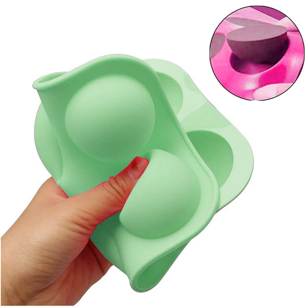Aleissi Molde De Silicon Media Esfera Repostería Y Chocolate Menta