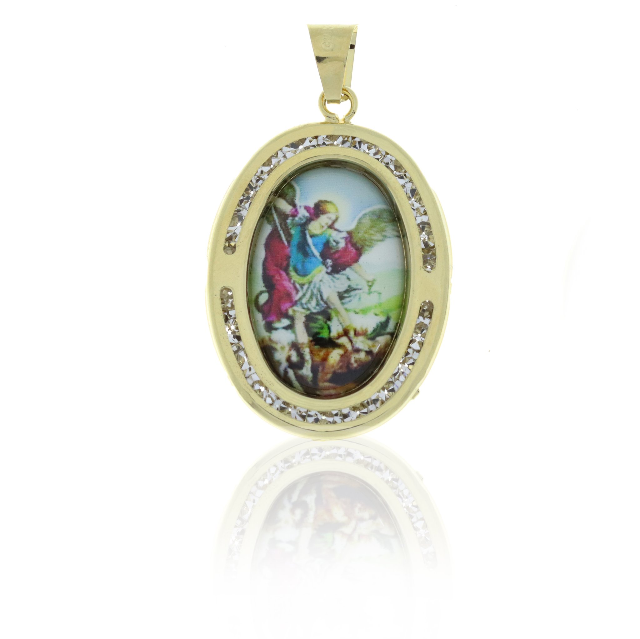 Medalla encapsulada de San Miguel Arcángel