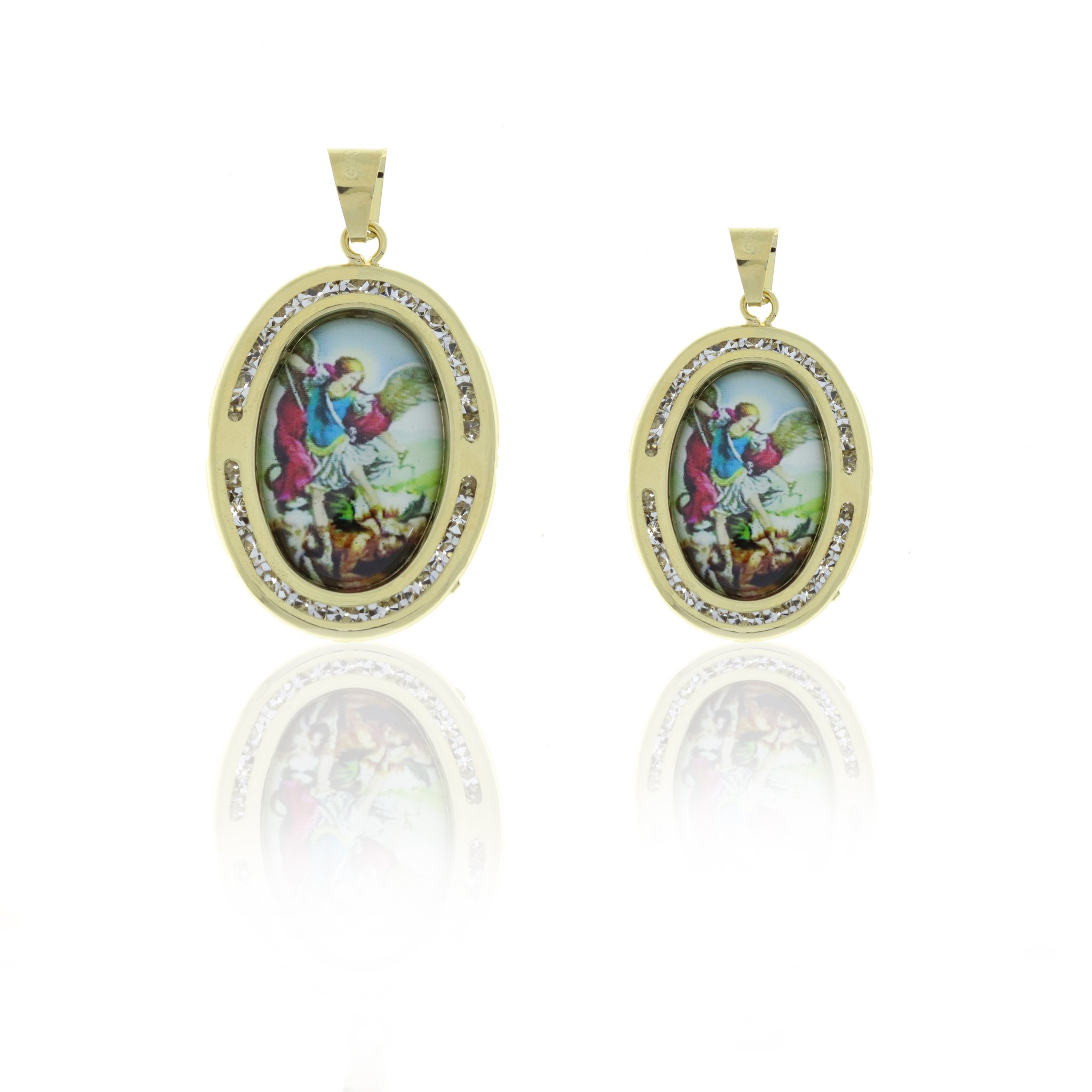 Medalla encapsulada de San Miguel Arcángel