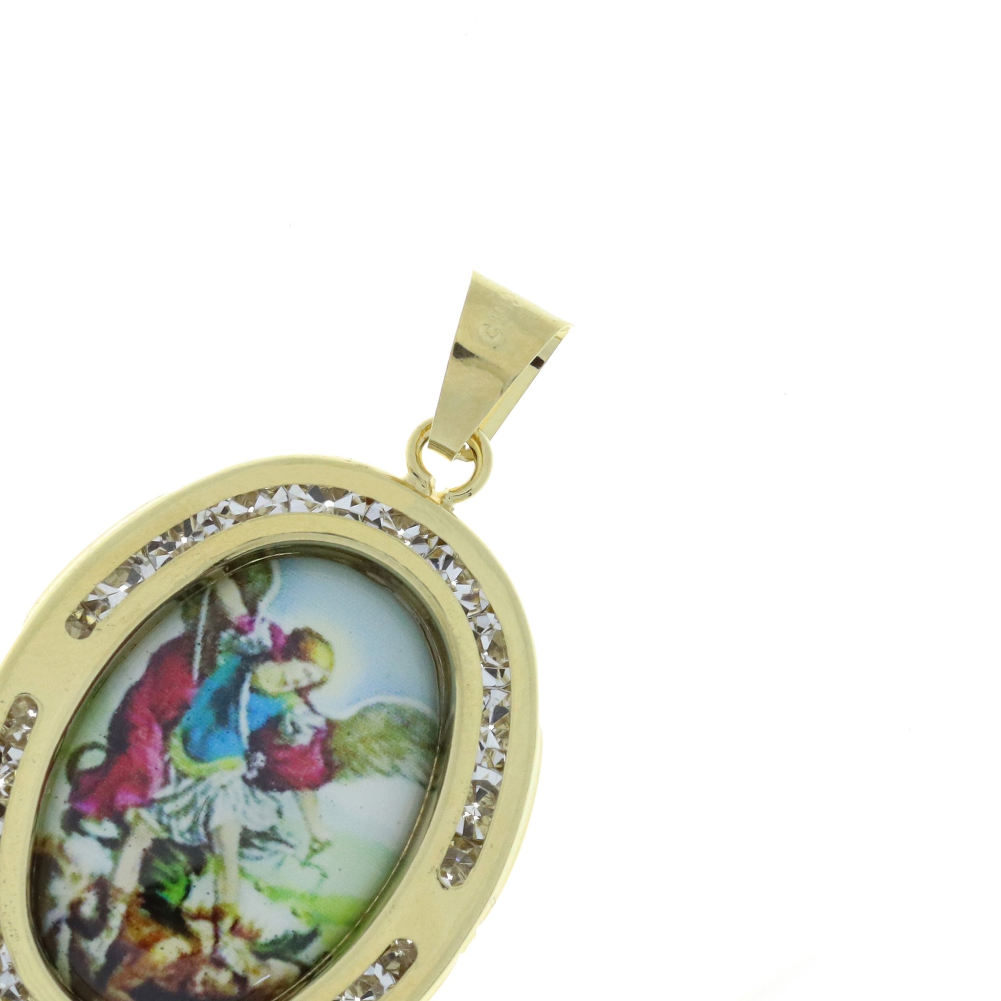 Medalla encapsulada de San Miguel Arcángel