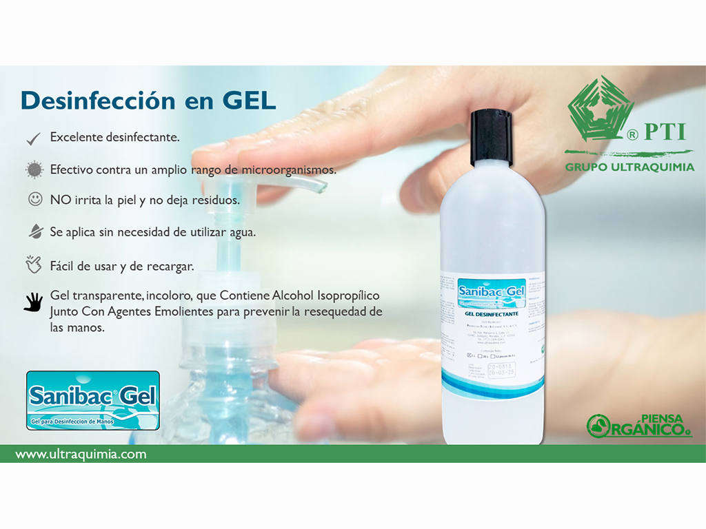 Desinfectante para las manos SANIBAC GEL 1 L