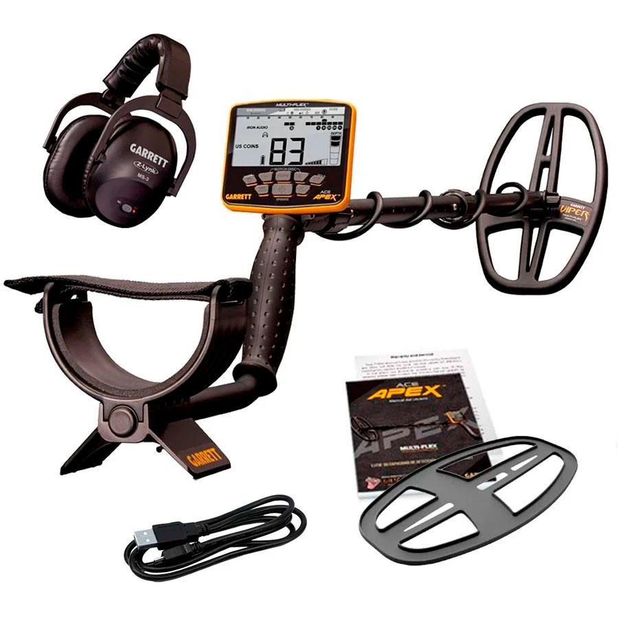 Detector de Metales Garrett ACE Apex Pack Inalambrico 6x11"