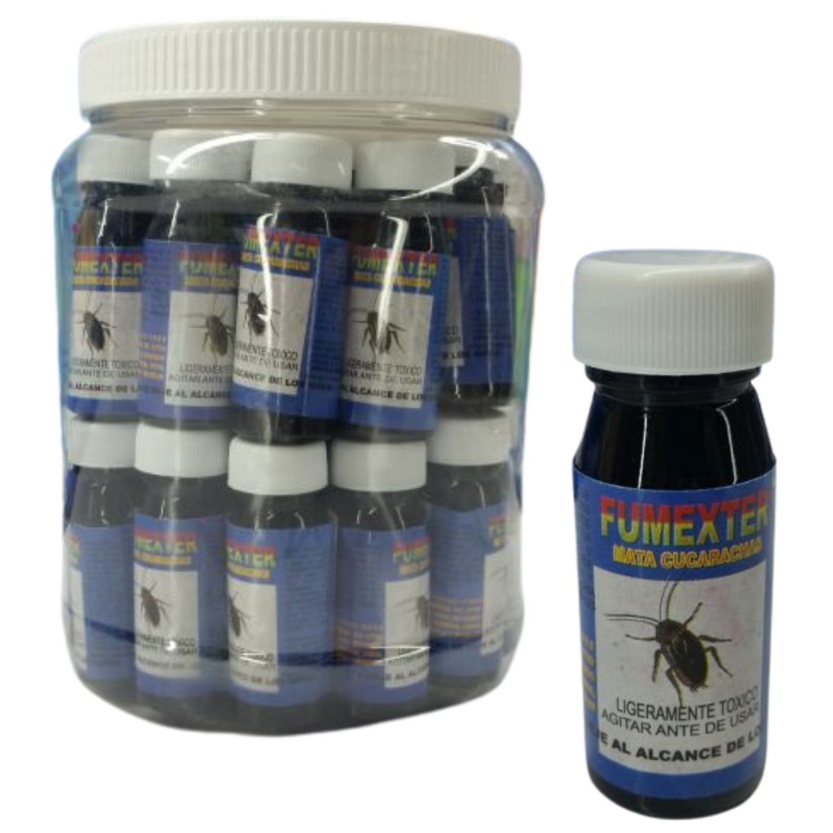 Veneno Para Cucarachas Fumexter Tarro Con Frascos Pjar