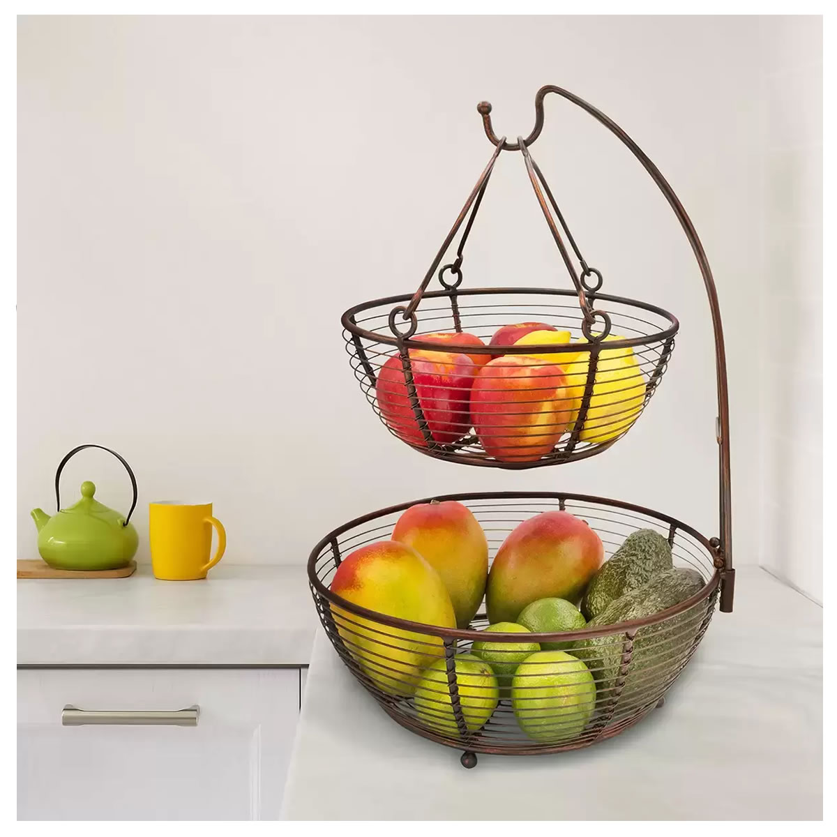 Canasta Para Frutas Con 2 Recipientes Brookstone 1350007 CST