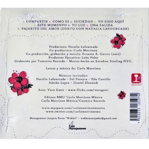 CD Carla Morrison ~ Mientras tu dormías