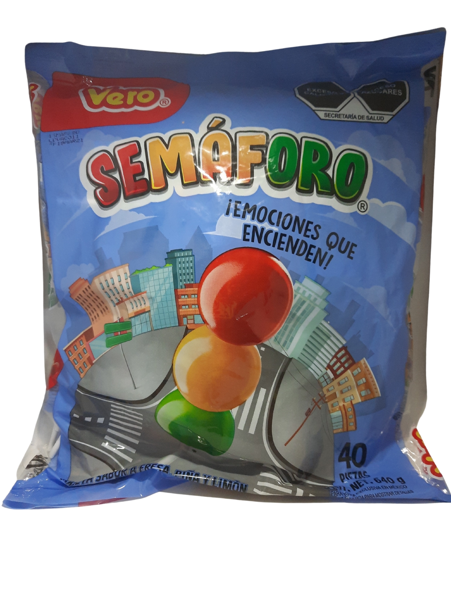 Paleta Vero Semáforo 40 Pz 640g