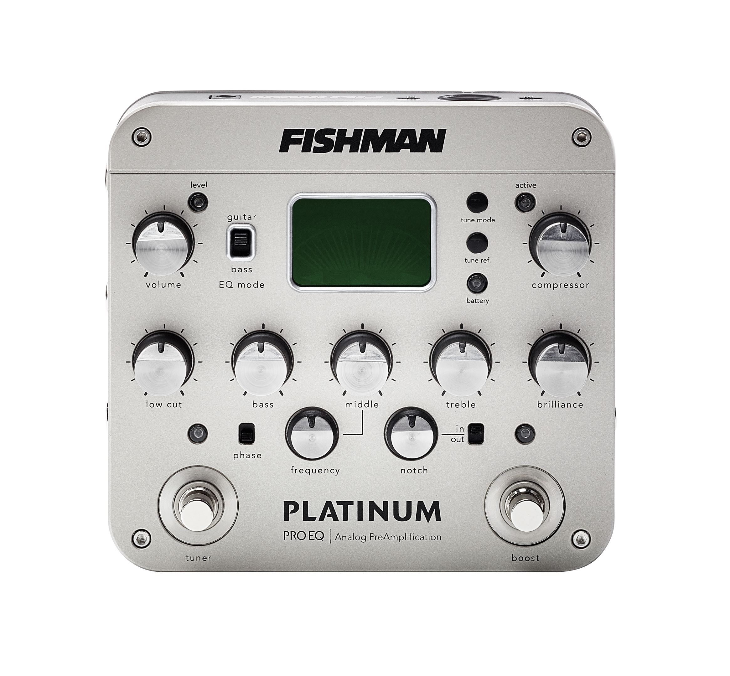 Pedal Fishman Platinum Pro EQ/DI Analog Preamp para guitarra o bajo