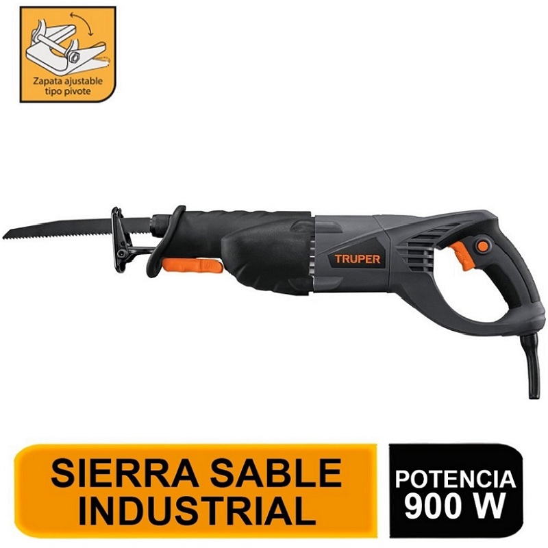 Sierra Sable Truper para Cortar Madera Metal Plástico Industrial Uso rudo y Continuo de 900W SISA-N2