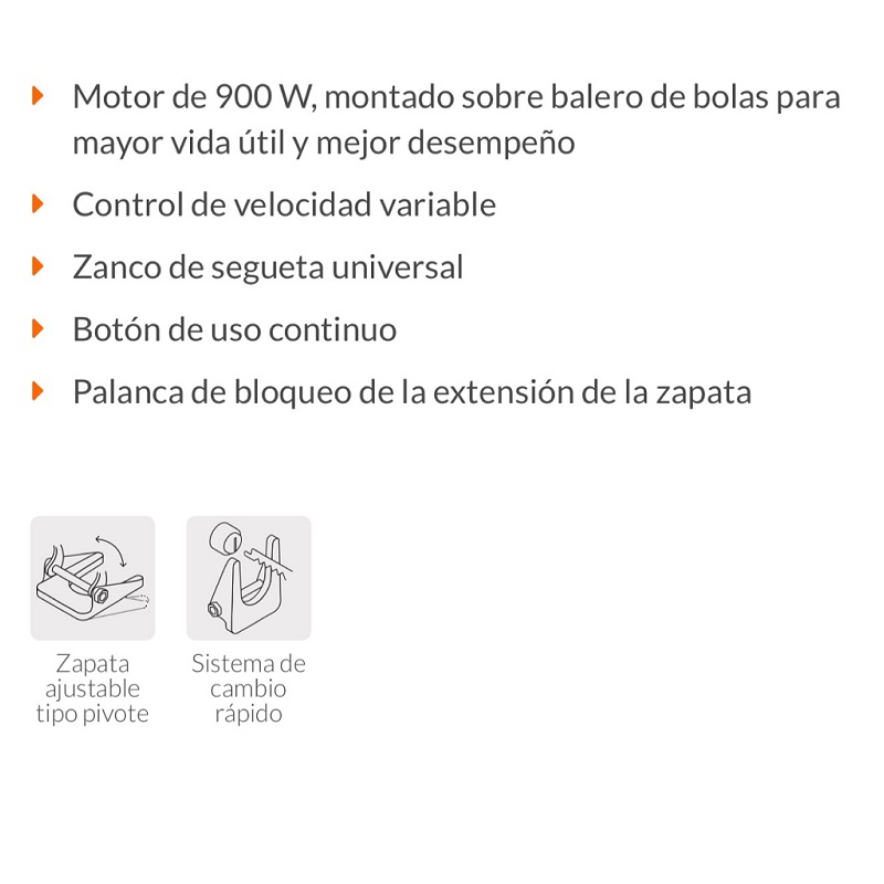 Sierra Sable Truper para Cortar Madera Metal Plástico Industrial Uso rudo y Continuo de 900W SISA-N2