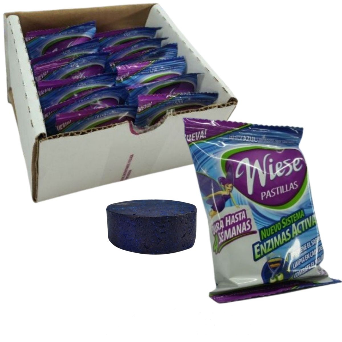 Pastillas Para Baño Wiese Azul Caja Pjar