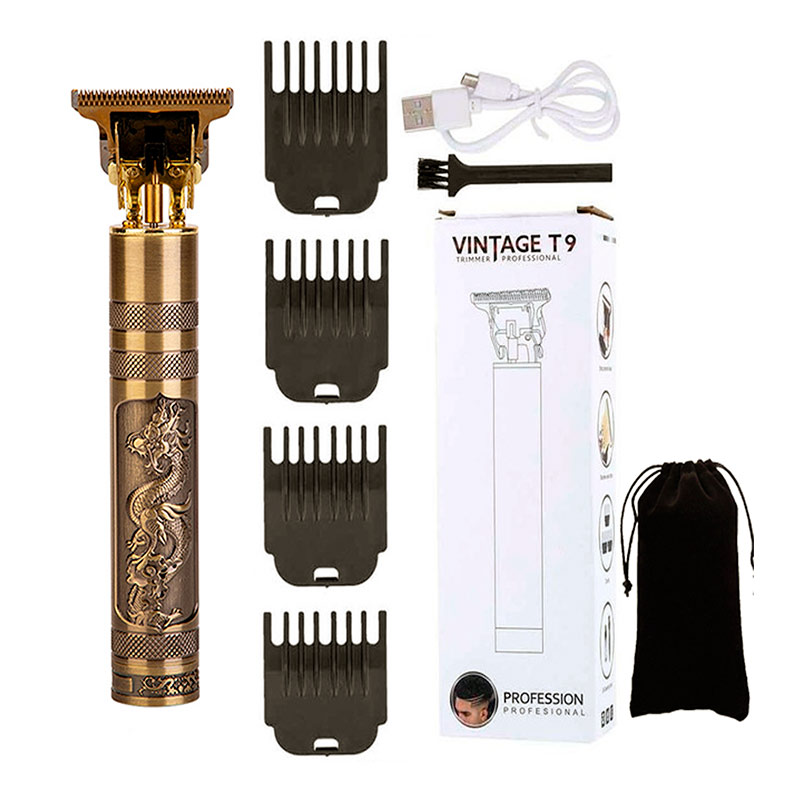 Maquina Terminadora de Corte de Cabello Perfiladora Inalambrica Recargable Trimmer Diseño Dragon