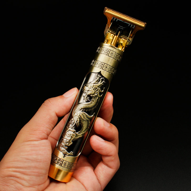 Maquina Terminadora de Corte de Cabello Perfiladora Inalambrica Recargable Trimmer Diseño Dragon