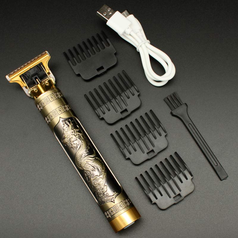 Maquina Terminadora de Corte de Cabello Perfiladora Inalambrica Recargable Trimmer Diseño Dragon