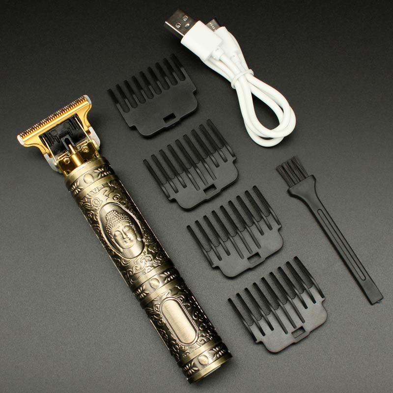 Maquina Terminadora de Corte de Cabello Perfiladora Inalambrica Recargable Trimmer Diseño Buda