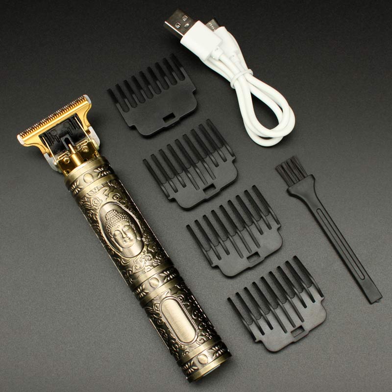 Maquina cortar pelo buda - Cortadora de pelo - Carga con cable USB -  maquina cortar pelo profesional - Maquinilla de Afeitar Buda Gold. (1)