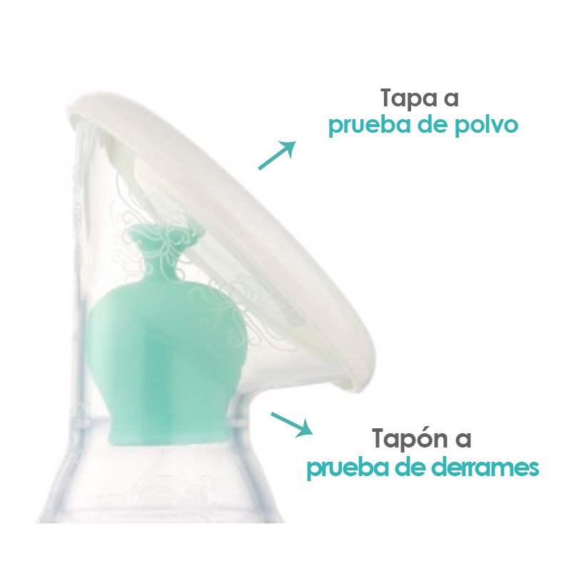 Extractor de Leche Materna Bomba Saca Leche Manual de Silicona