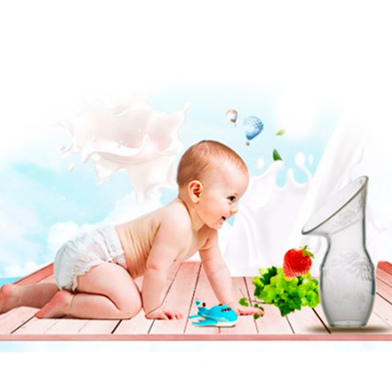 Extractor de Leche Materna Bomba Saca Leche Manual de Silicona