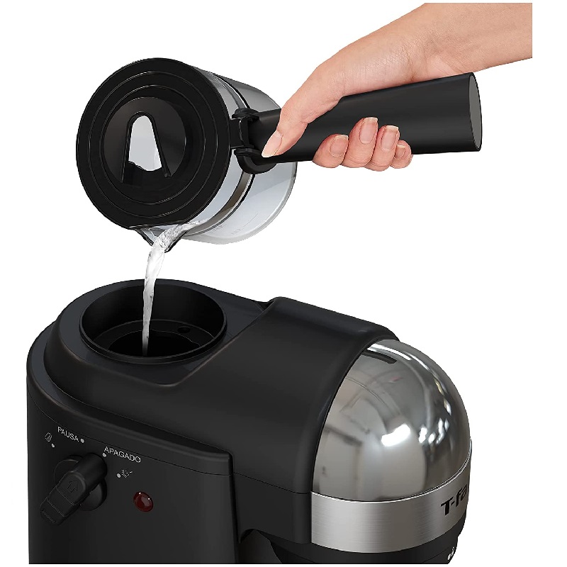 Cafetera 4 Tazas Tfal Espresseria EX1728MX Negro