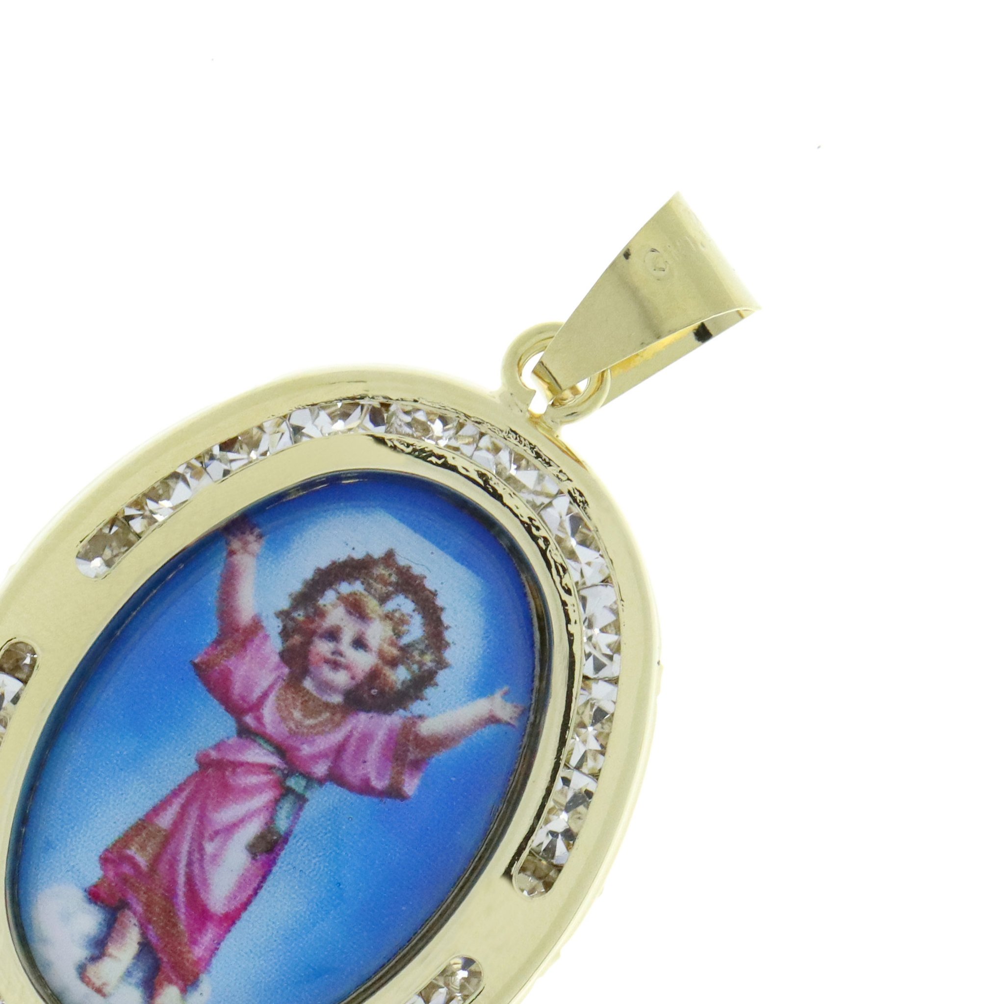 Medalla encapsulada de El Divino Niño Jesús
