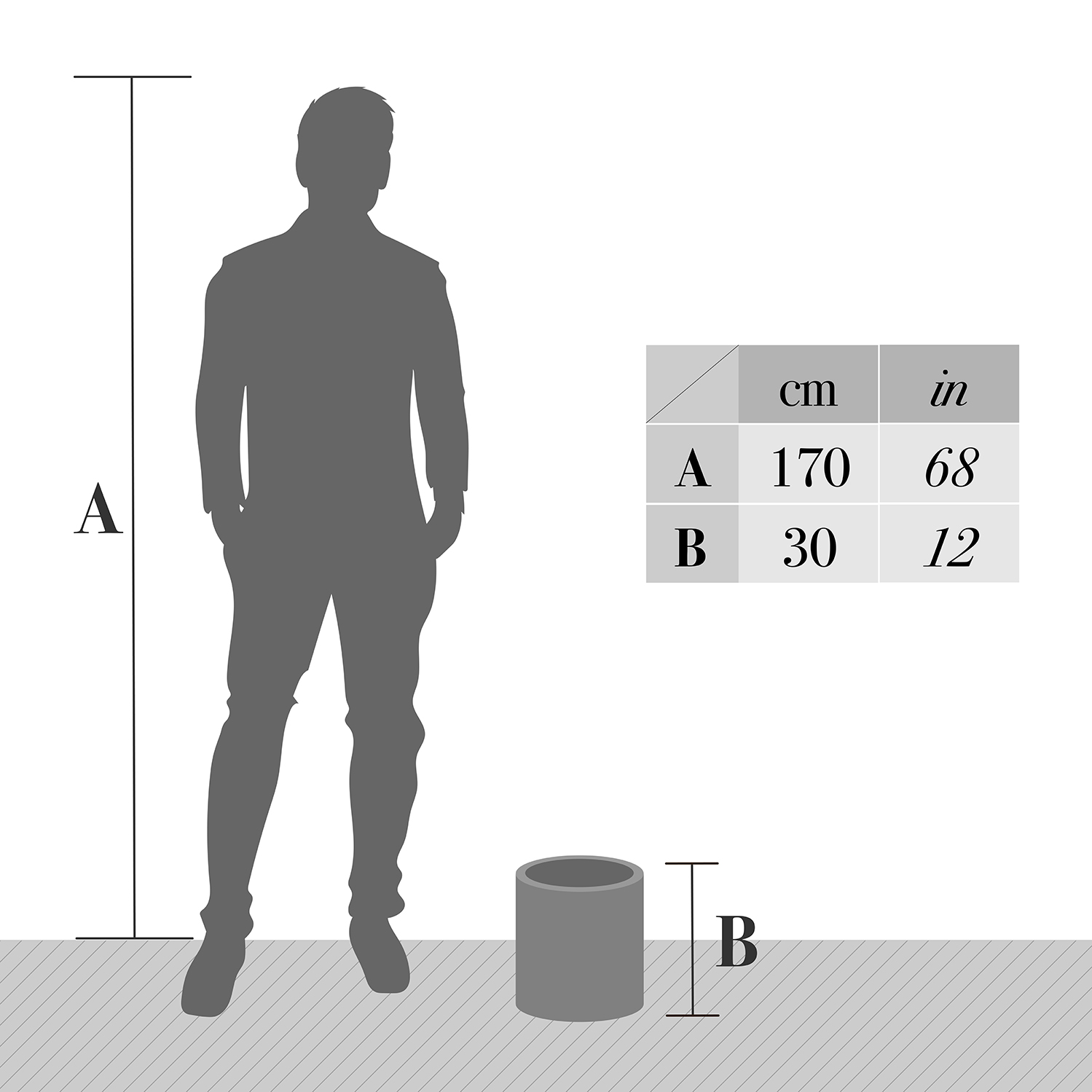 Maceta Cilíndrica Minimalista Interior/Exterior Blanca Mym