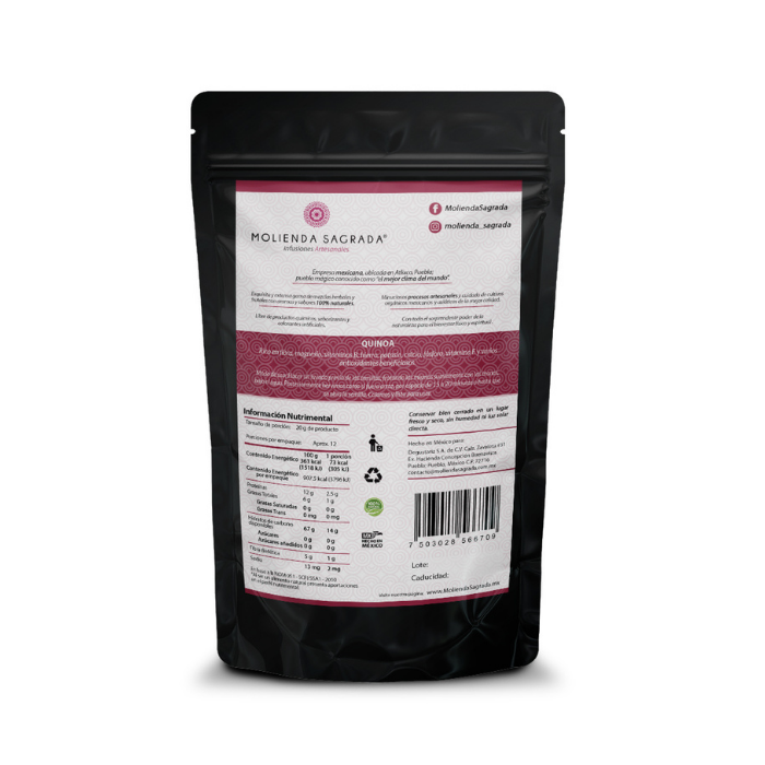QUINOA ORGANICA - SUPER FOOD - 200GR - MOLIENDA SAGRADA