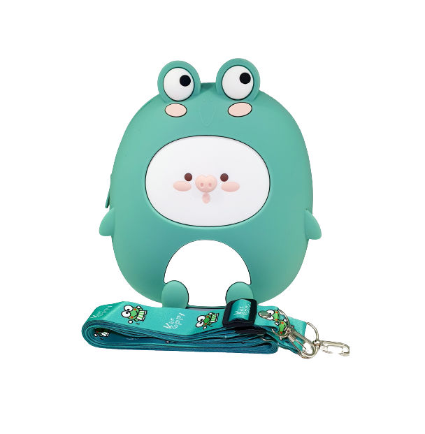 Mochila Ranita Kawai Silicon Niño Niña Q uncle Rana Cerdito Original