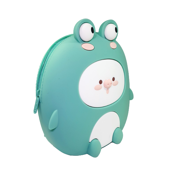 Mochila Ranita Kawai Silicon Niño Niña Q uncle Rana Cerdito Original