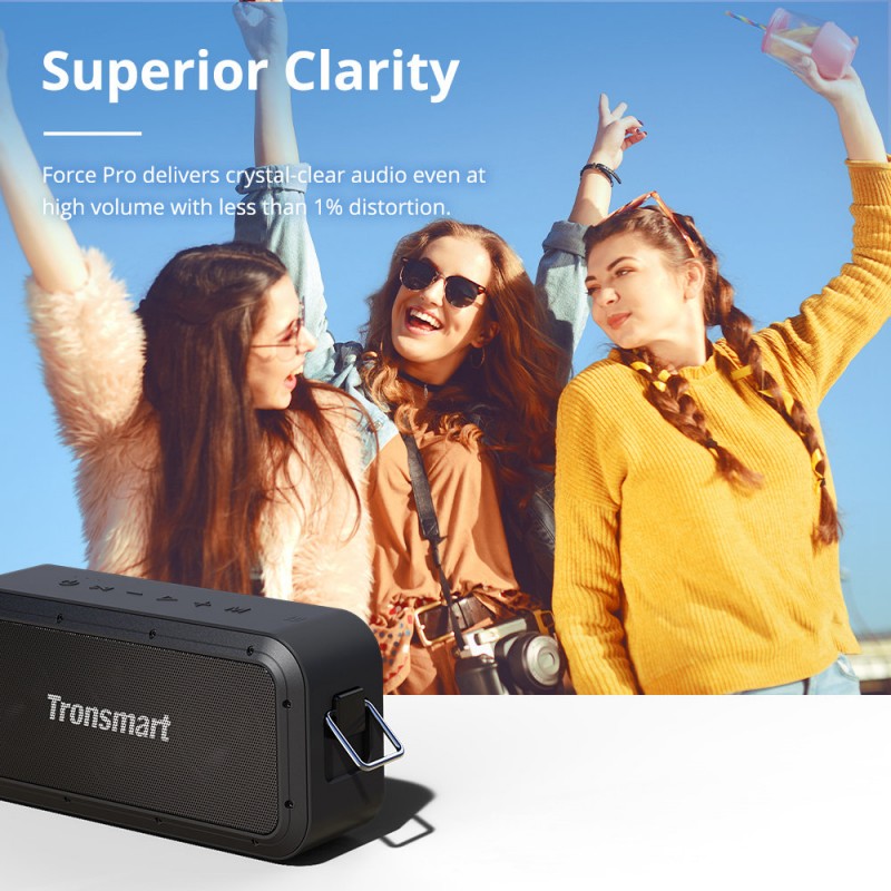 Tronsmart Force Pro 60w Bocina Bt 5 Ipx7 Impermeable Updated