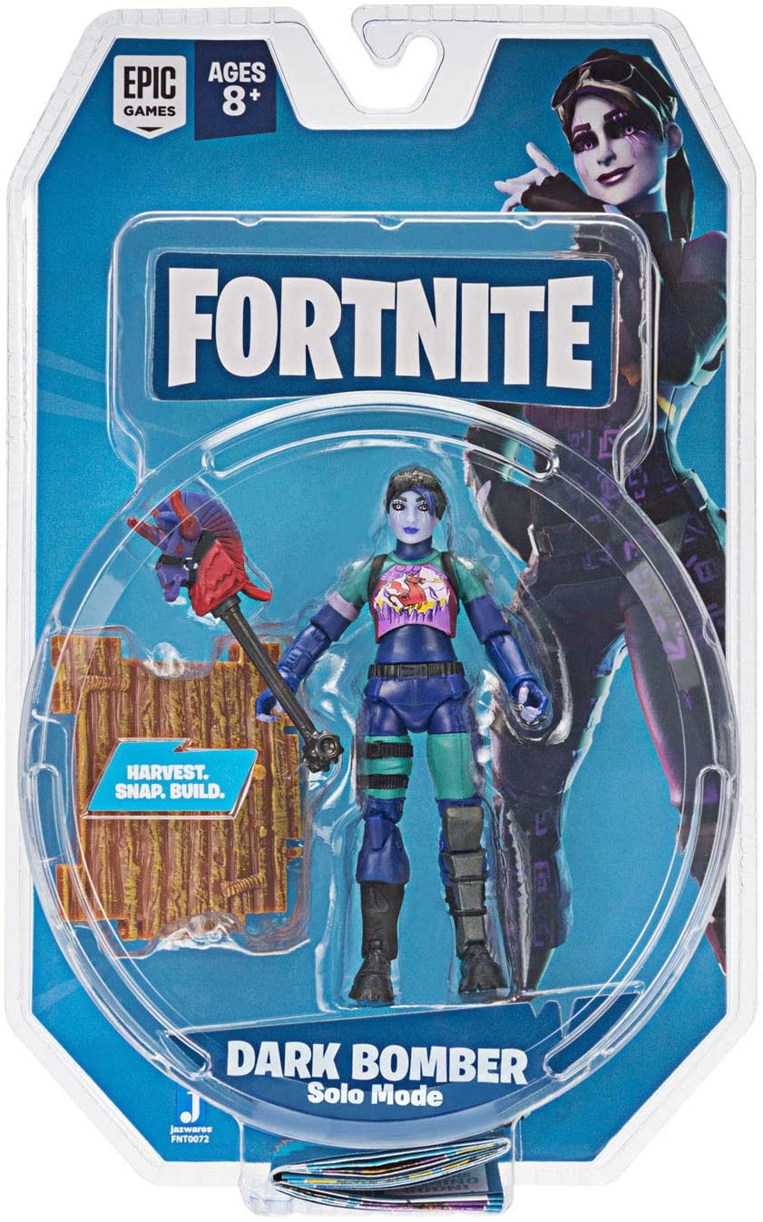 Fortnite Solo Mode Core Figure Pack, Dark Bomber Nuevo Muñeco Coleccionable