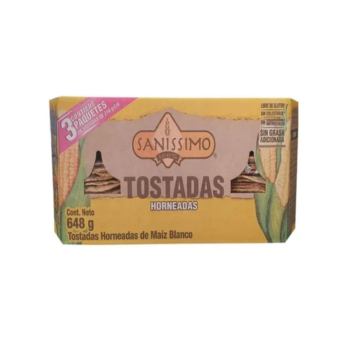 Tostadas Horneadas Sanissimo 3 Paquetes De 216 gr