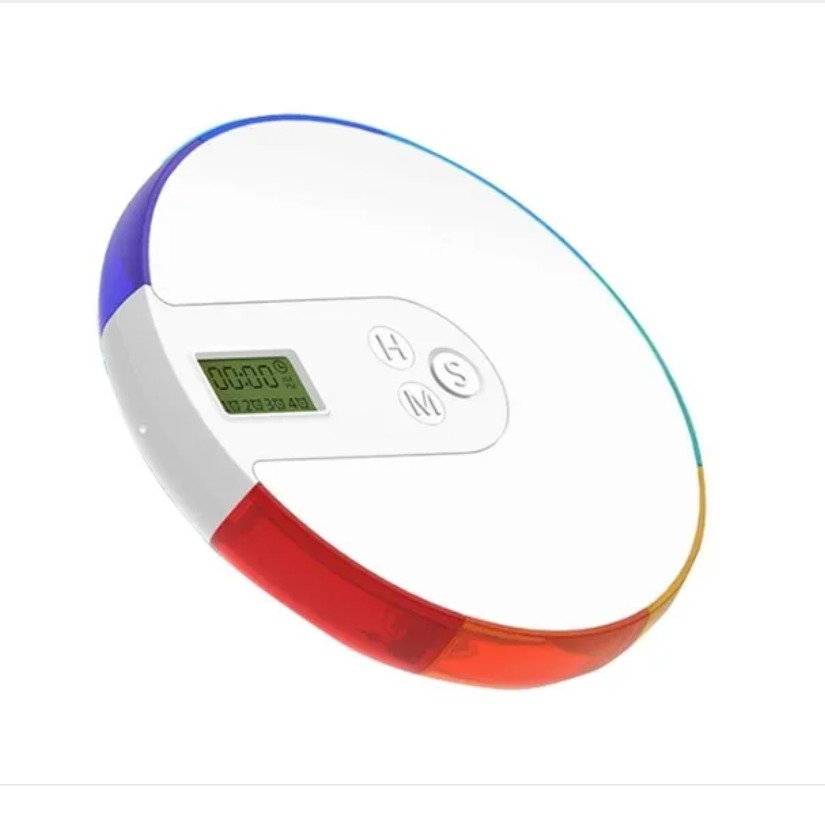 Pastillero Electrónico Digital Alarma De Recordatorio Semanal