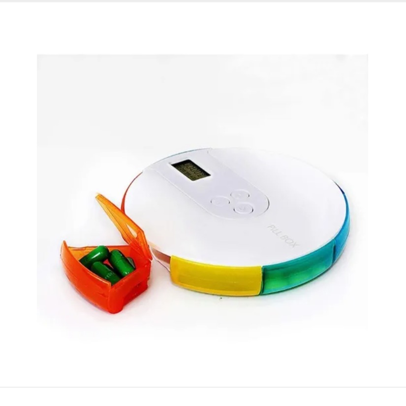 Pastillero Electrónico Digital Alarma De Recordatorio Semanal