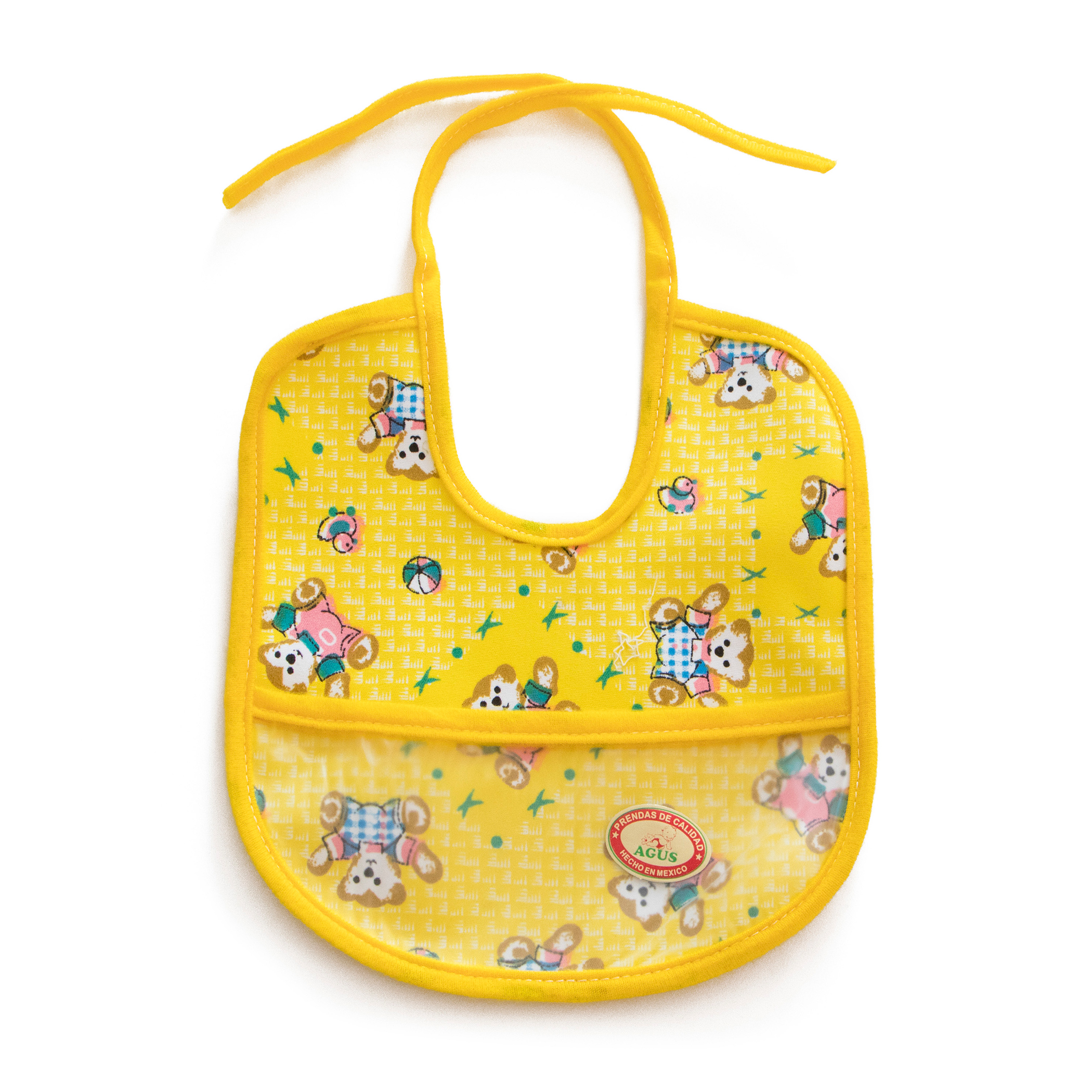 Babero Para Bebé Plastificado Atrás con 12 Piezas