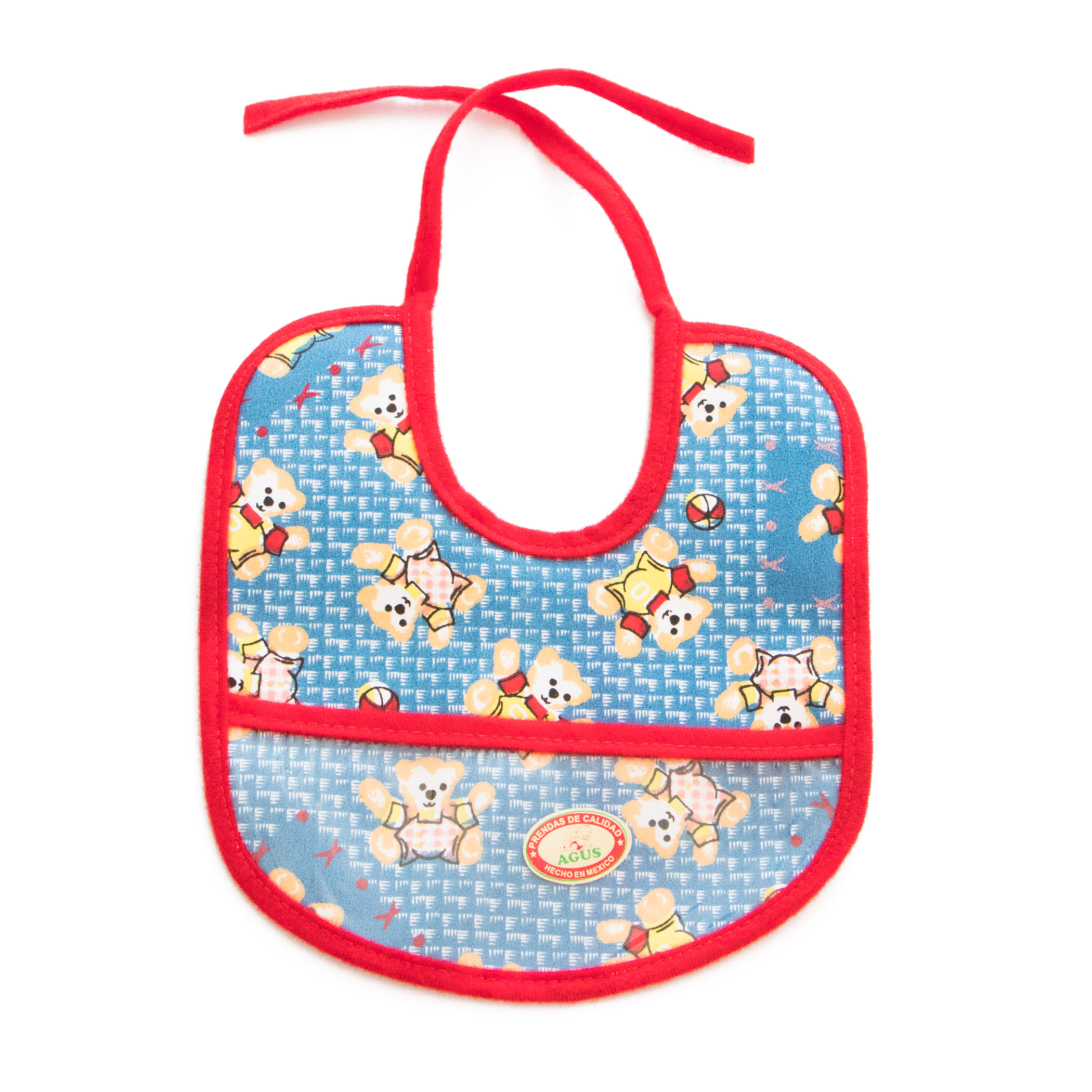 Babero Para Bebé Plastificado Atrás con 12 Piezas