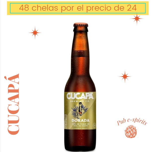CERVEZA CUCAPA - CAJA 24 PIEZAS PROMO AL 2X1- ES