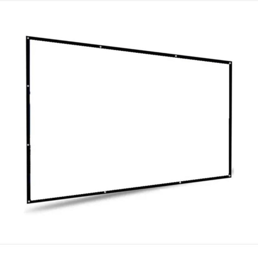 Pantalla Para Proyector 100 Pulgadas Tela Gruesa Con Kit De Montaje