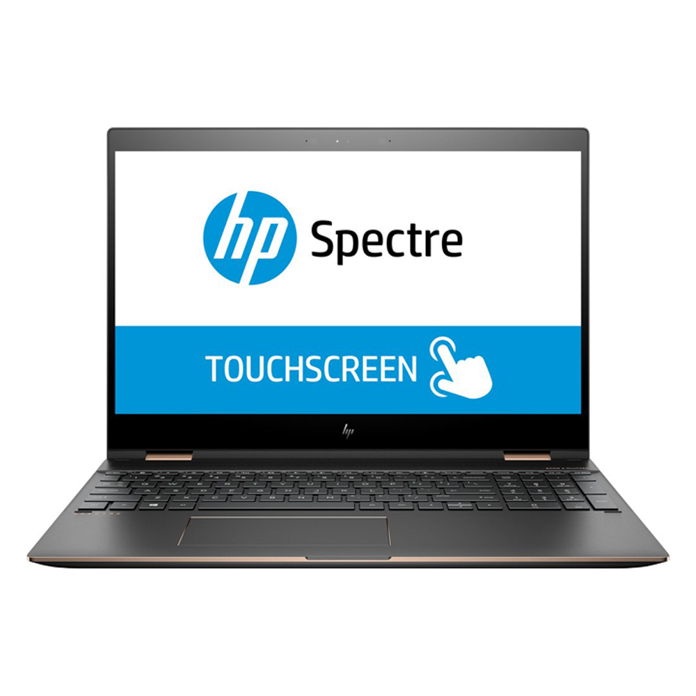 Laptop 2 en 1 HP Spectre x36015-ch011dx 15.6 Intel Core i7-8550U 1.8 GHz NVIDIA GeForce MX150 16 GB RAM 256 GB SSD W10 Home 64 Webcam Dark ash  Reacondicionado Grado A