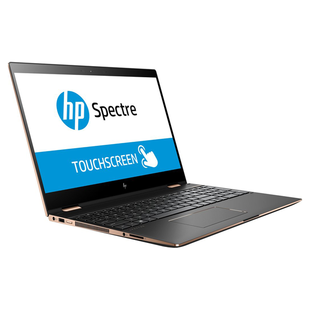Laptop 2 en 1 HP Spectre x36015-ch011dx 15.6 Intel Core i7-8550U 1.8 GHz NVIDIA GeForce MX150 16 GB RAM 256 GB SSD W10 Home 64 Webcam Dark ash  Reacondicionado Grado A