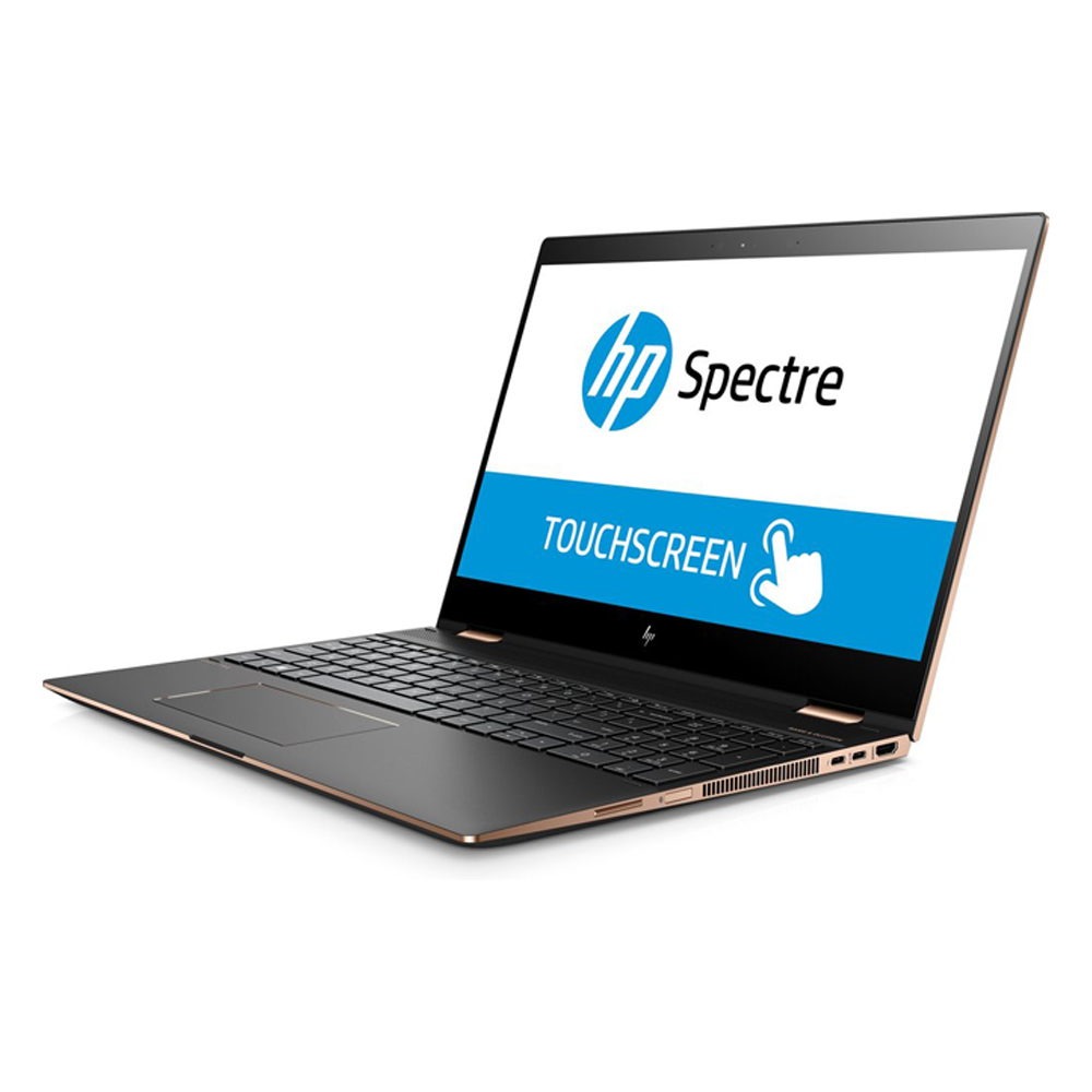 Laptop 2 en 1 HP Spectre x36015-ch011dx 15.6 Intel Core i7-8550U 1.8 GHz NVIDIA GeForce MX150 16 GB RAM 256 GB SSD W10 Home 64 Webcam Dark ash  Reacondicionado Grado A