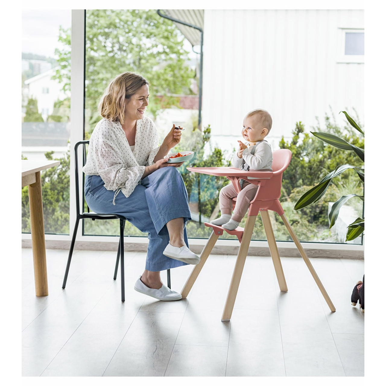 Silla Alta Stokke Clikk y Cojin