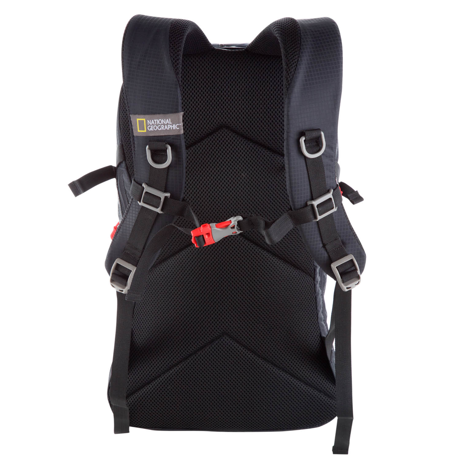 Mochila de excursión de 32 litros negro con rojo y termo de 500ml negro National Geographic MT-01