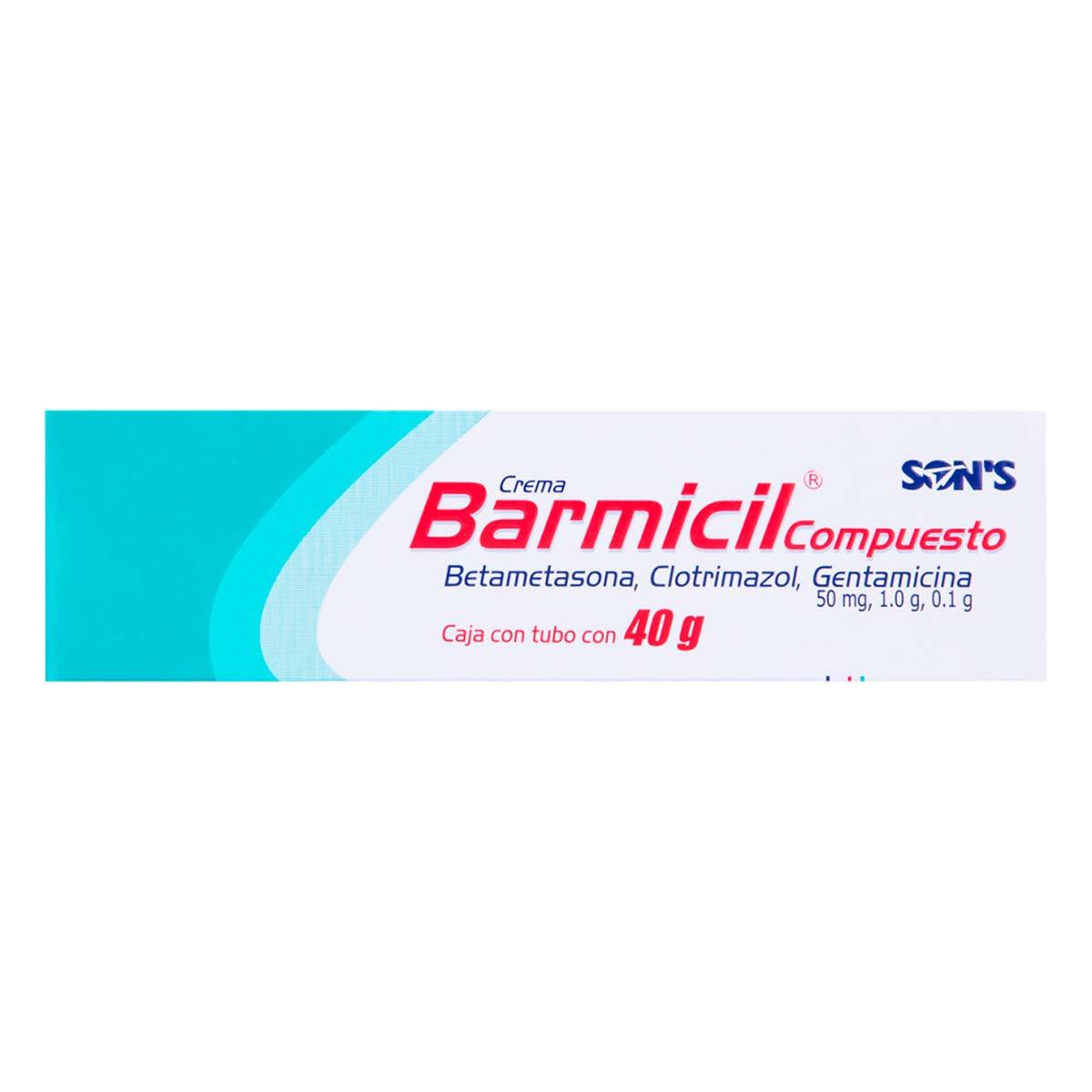 Barmicil, Betametasona/Clotrimazol/Gentamicina 50mg, 1.0g ,0.1g Tubo con 40g (3 Piezas)