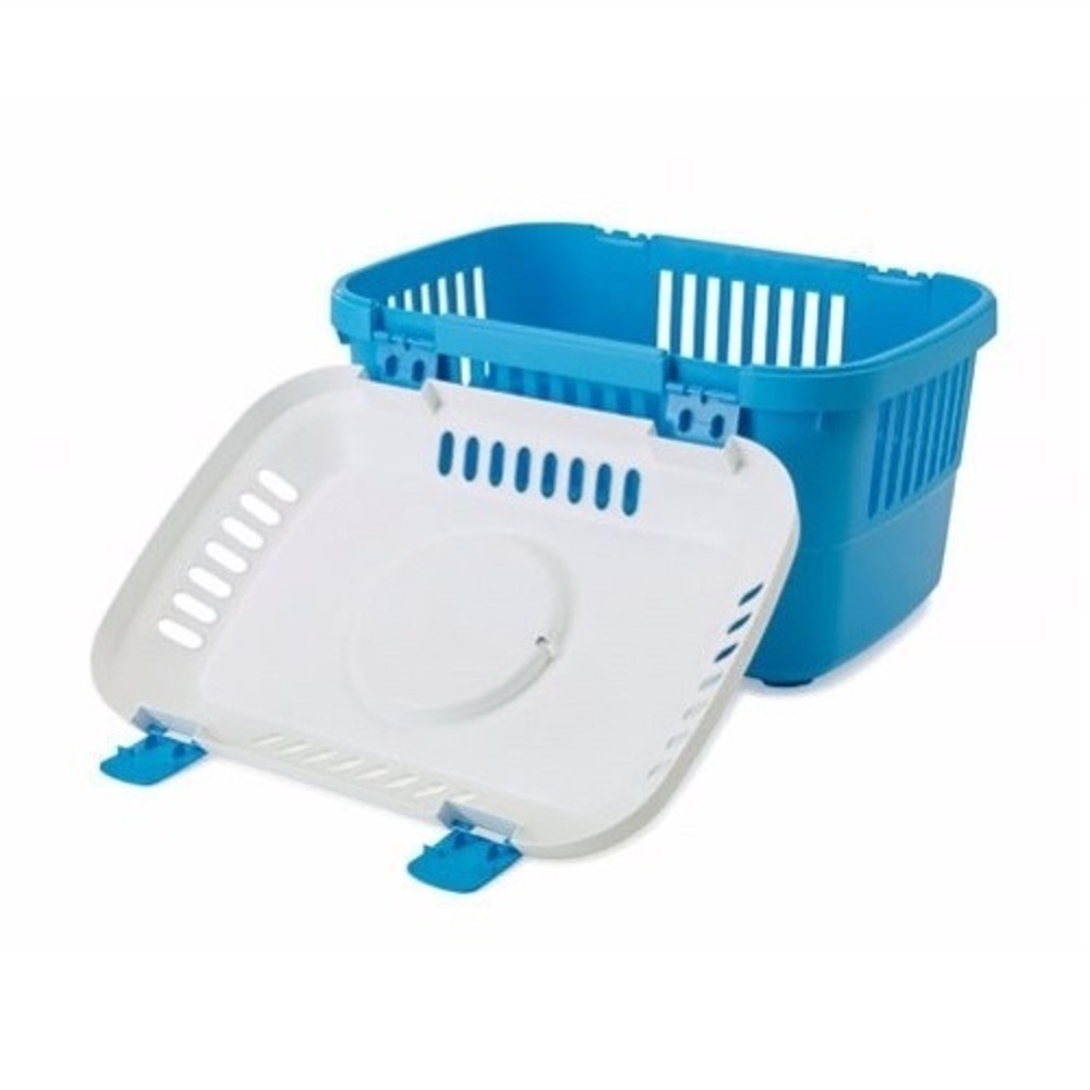 Transportadora Gato Perro Savic Discovery Tapa 5kg Azul