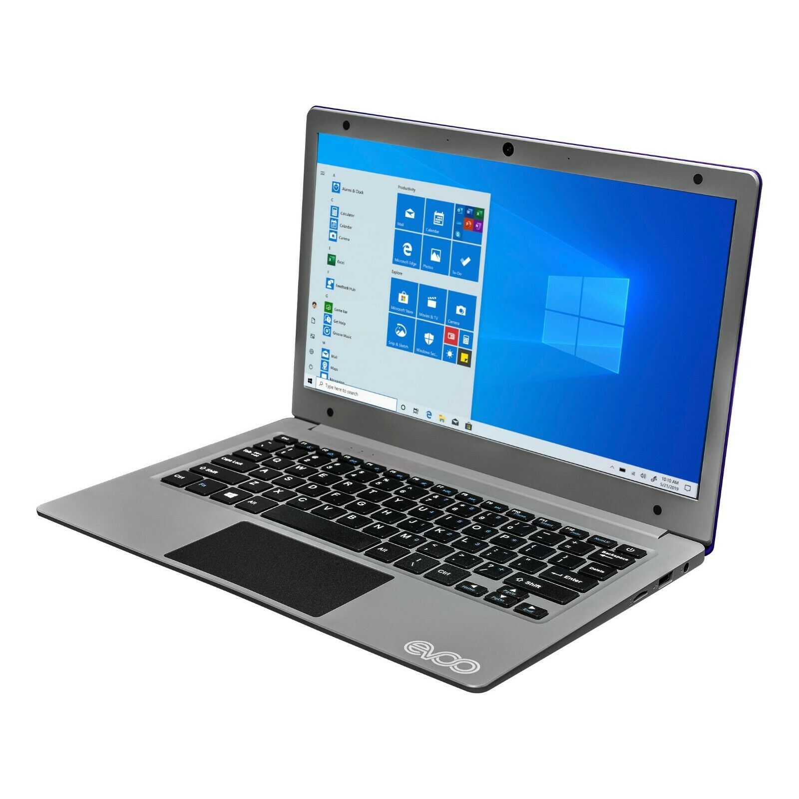 Laptop Evoo Ultra Thin EV-C-116-7PR 11.6 pulgadas - Celeron N4000 - 4 GB - SSD 64 GB + Base + Mouse + Pendrive