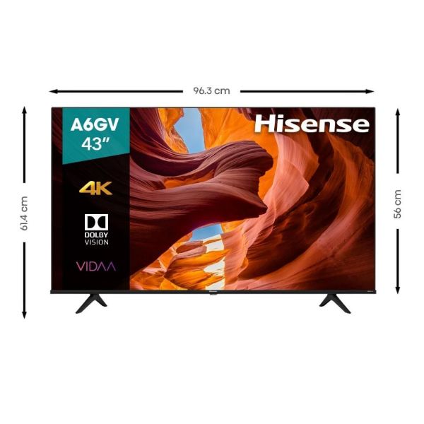TV Hisense 43 pulgadas 4K Ultra HD Smart TV LED 43A60GV