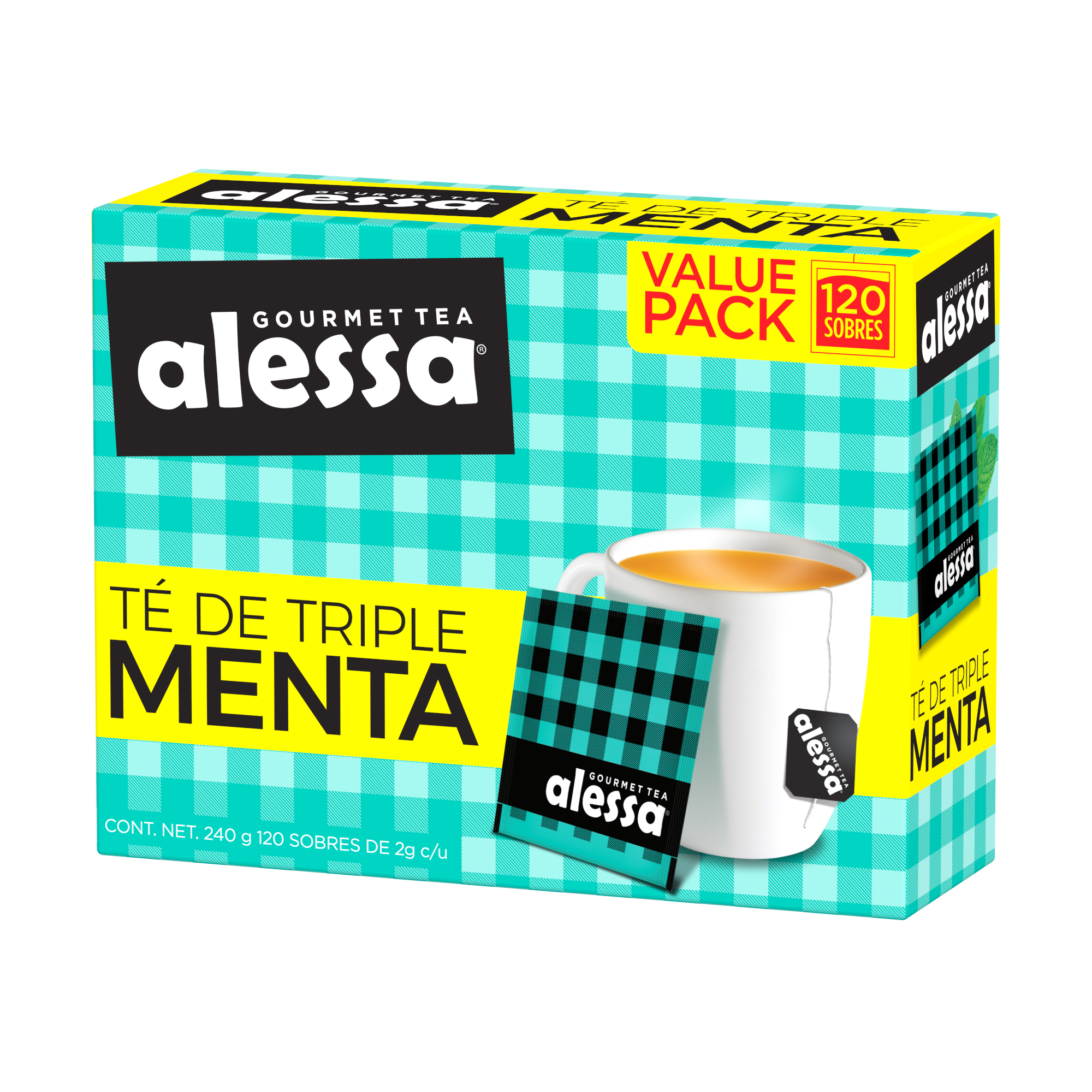 Té de Triple Menta 120 sobres Alessa Gourmet