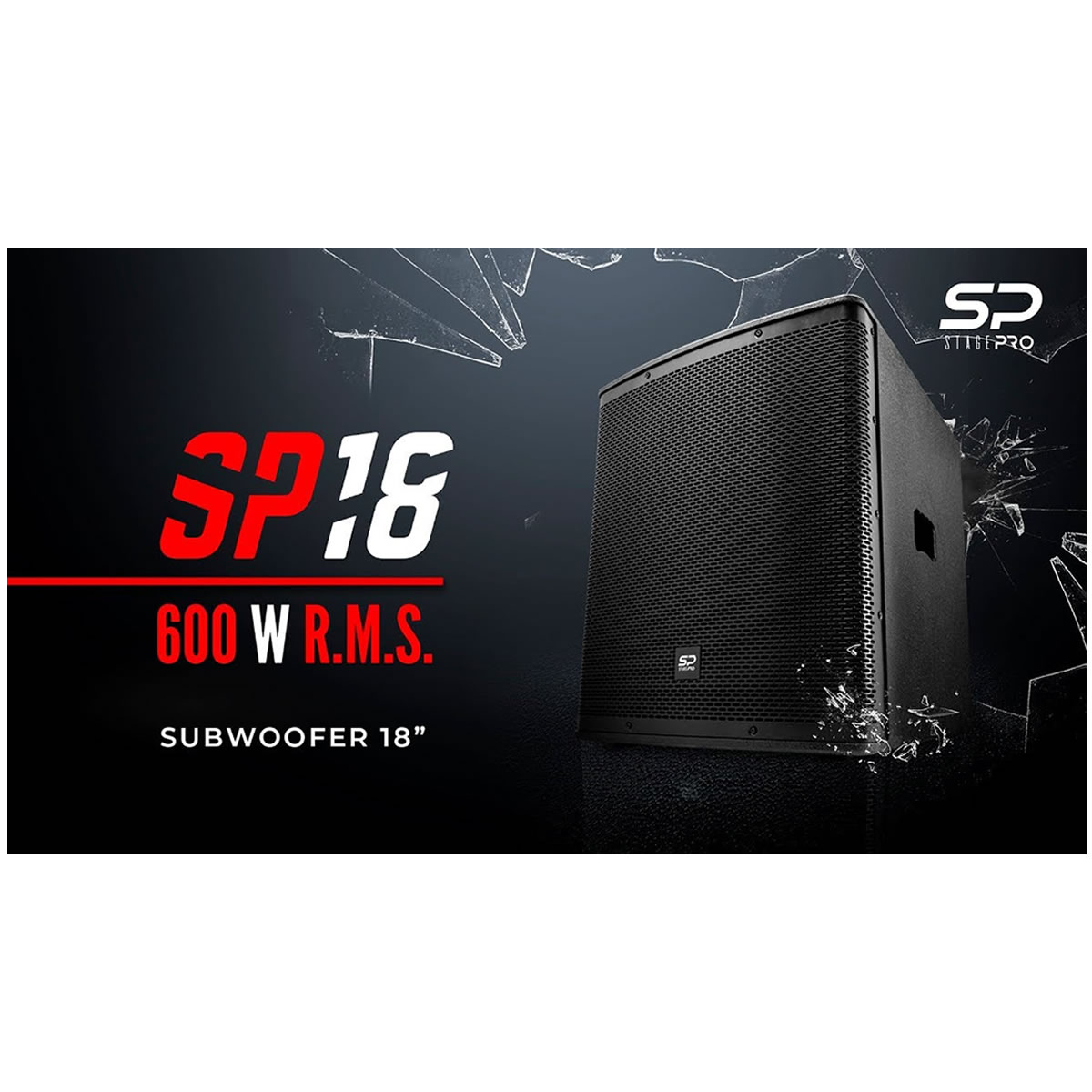 Subwoofer Activo Amplificado Alien Stage Pro Sp-18 600w