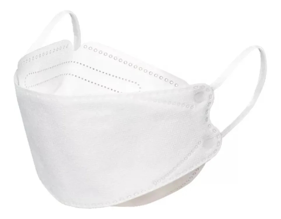 Set de 10 Cubrebocas KN94 Infantil Blanco Tomods 