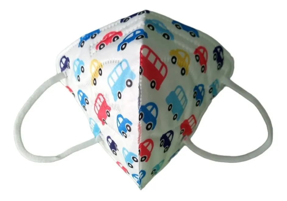 Set de 10 Cubrebocas de Carrito Infantiles KN94